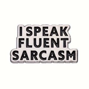🌷🆕 🙄 Sarcastic Enamel Pin, Brand New